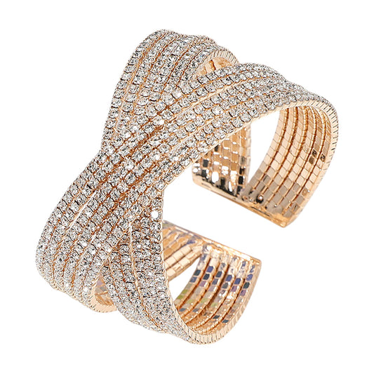 CRISS CROSS GLAM CUFF