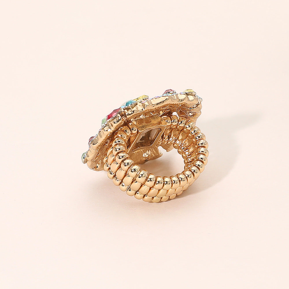 CRYSTAL GARDEN PEARL RING