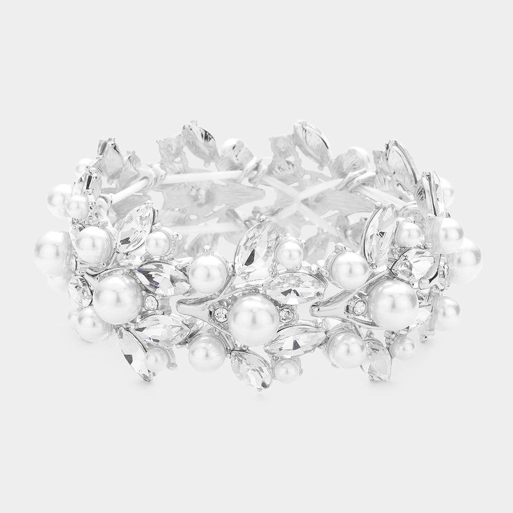 MATTIA BRACELET - WHITE/SILVER