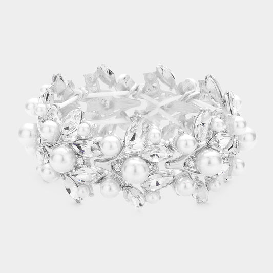 MATTIA BRACELET - WHITE/SILVER