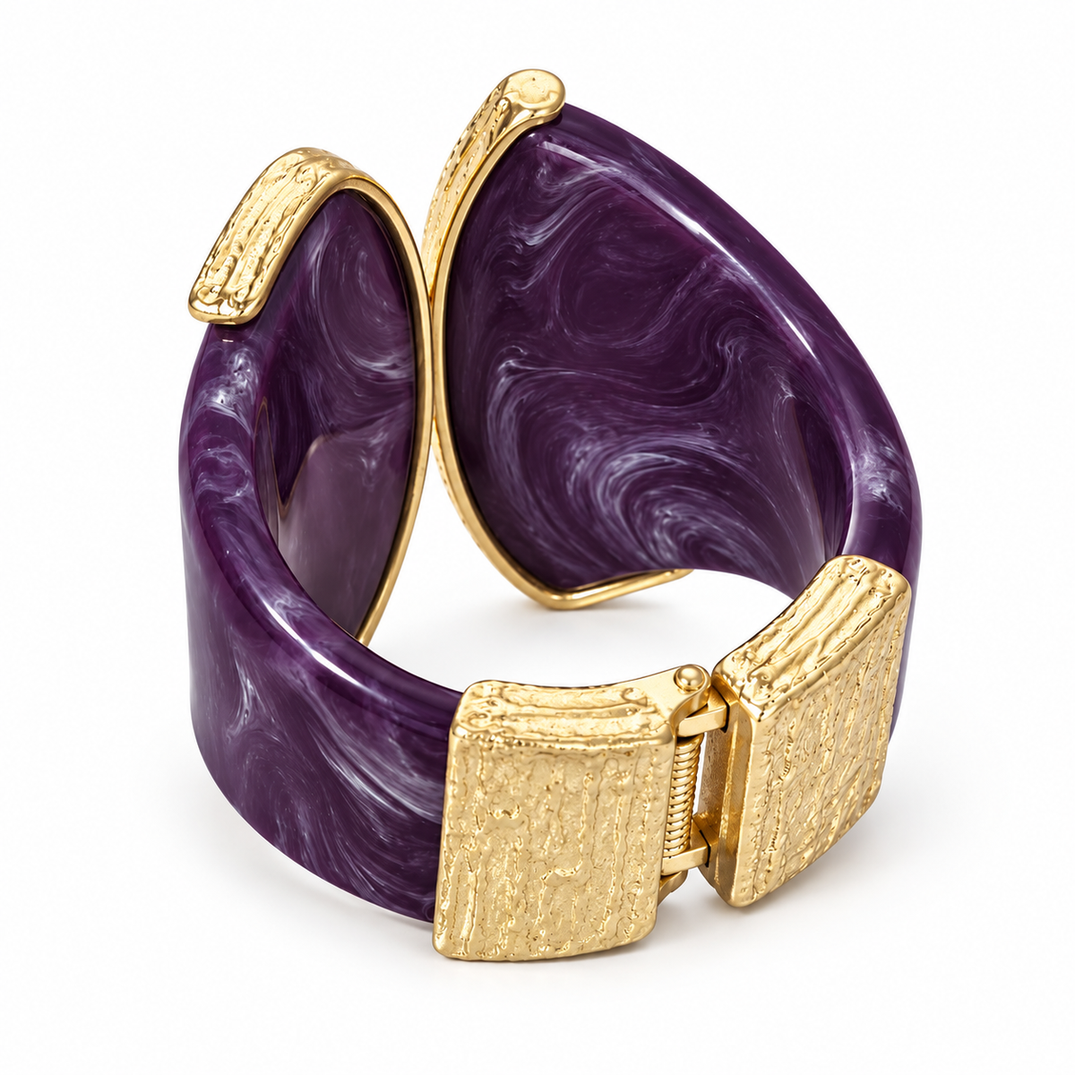 VALLIER SCULPTED HINGED BANGLE