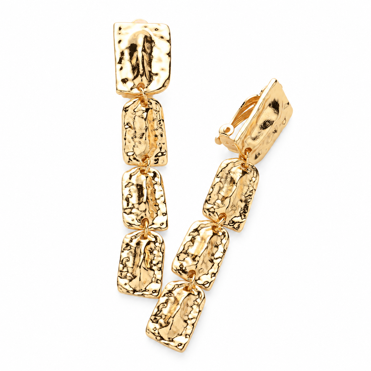 ARDEN TEXTURED LINK EARRINGS