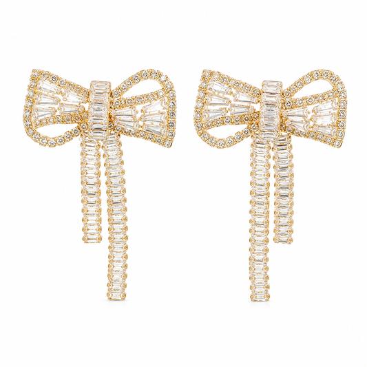BANI BOW EARRINGS - SILVER