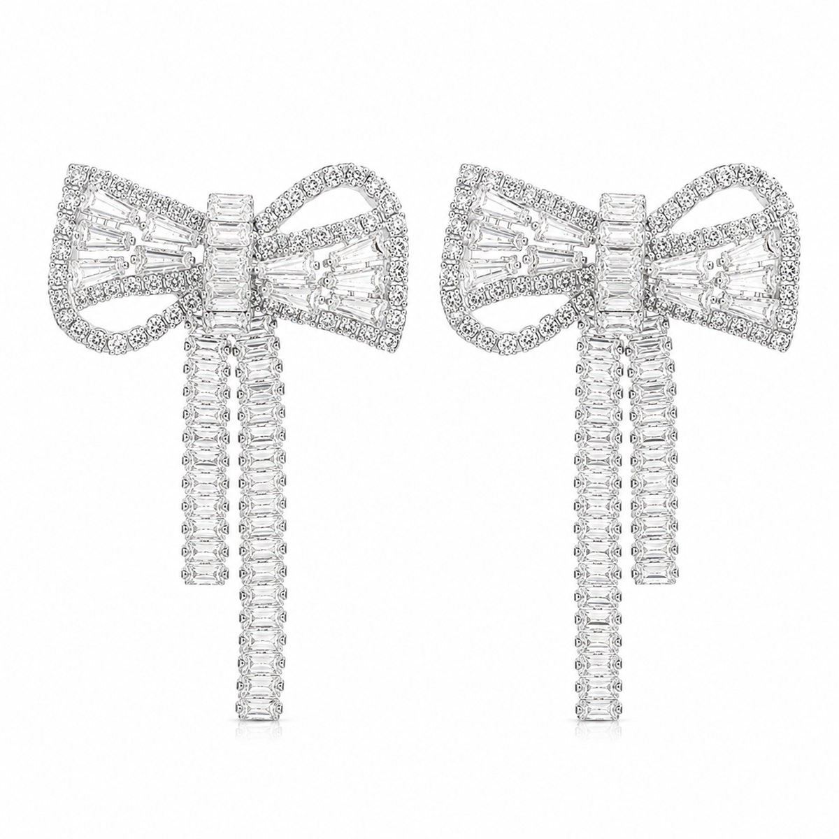 BANI BOW EARRINGS - SILVER