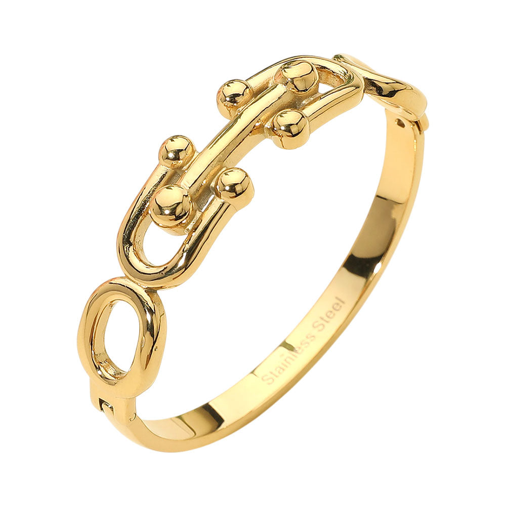BRIONNE SCULPTED LINK BANGLE