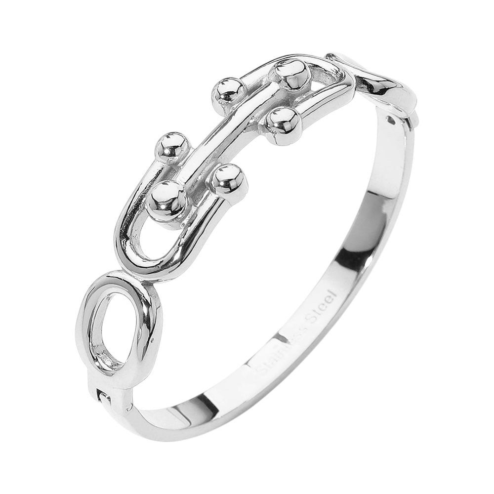 BRIONNE SCULPTED LINK BANGLE