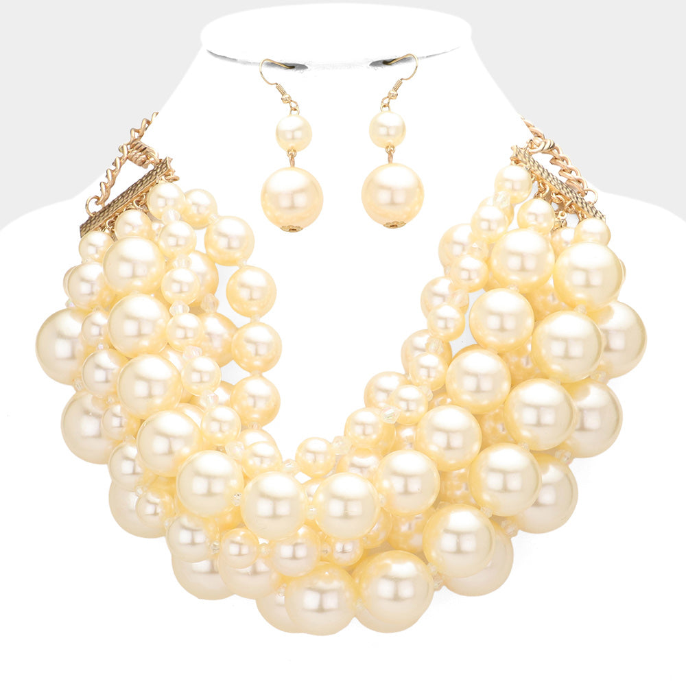 CAROLINE NECKLACE - CREAM