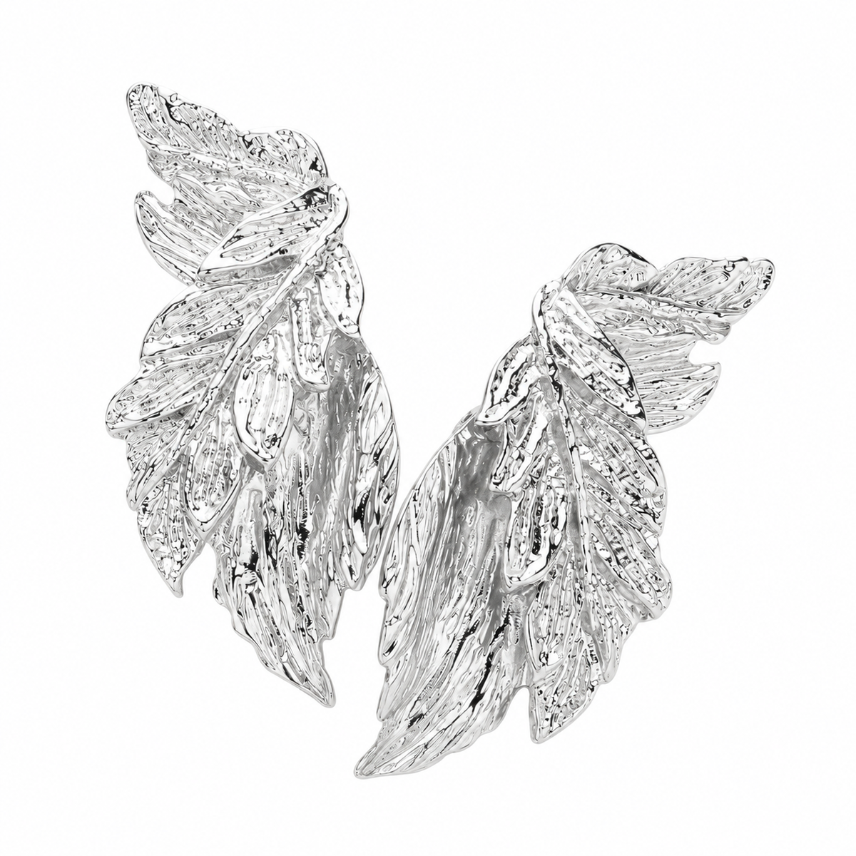 CRESSIDA SCULPTED LEAF EARRINGS