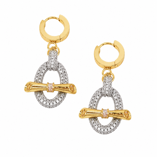 LAURENT TOGGLE EARRINGS