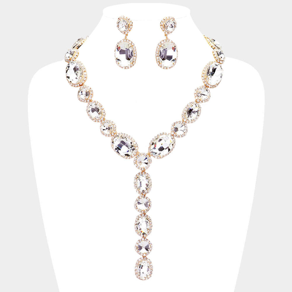 MAGNOLIA NECKLACE - GOLD/CLEAR