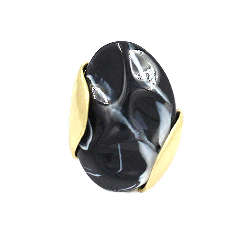 MARZELLE SCULPTED RESIN STATEMENT RING