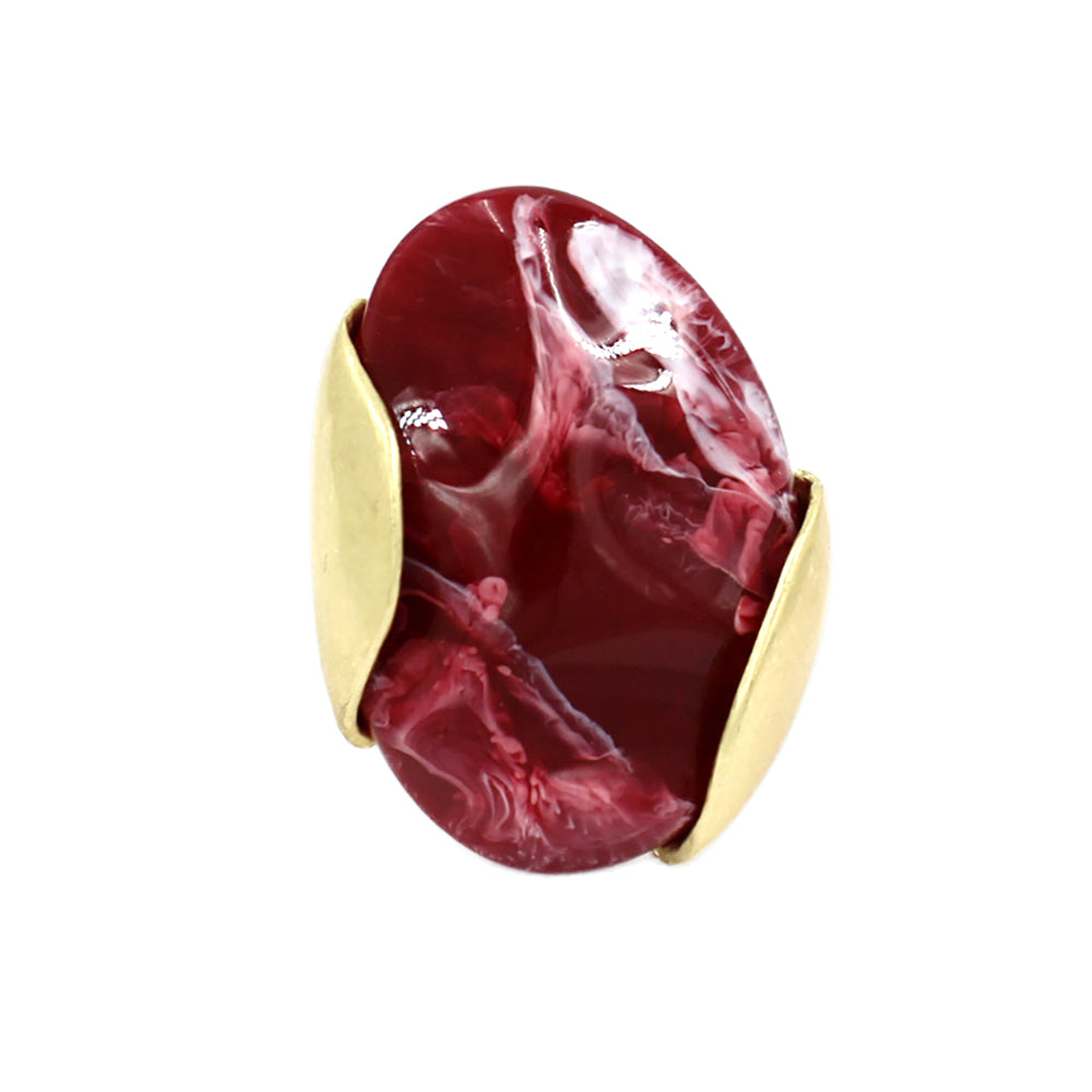 MARZELLE SCULPTED RESIN STATEMENT RING