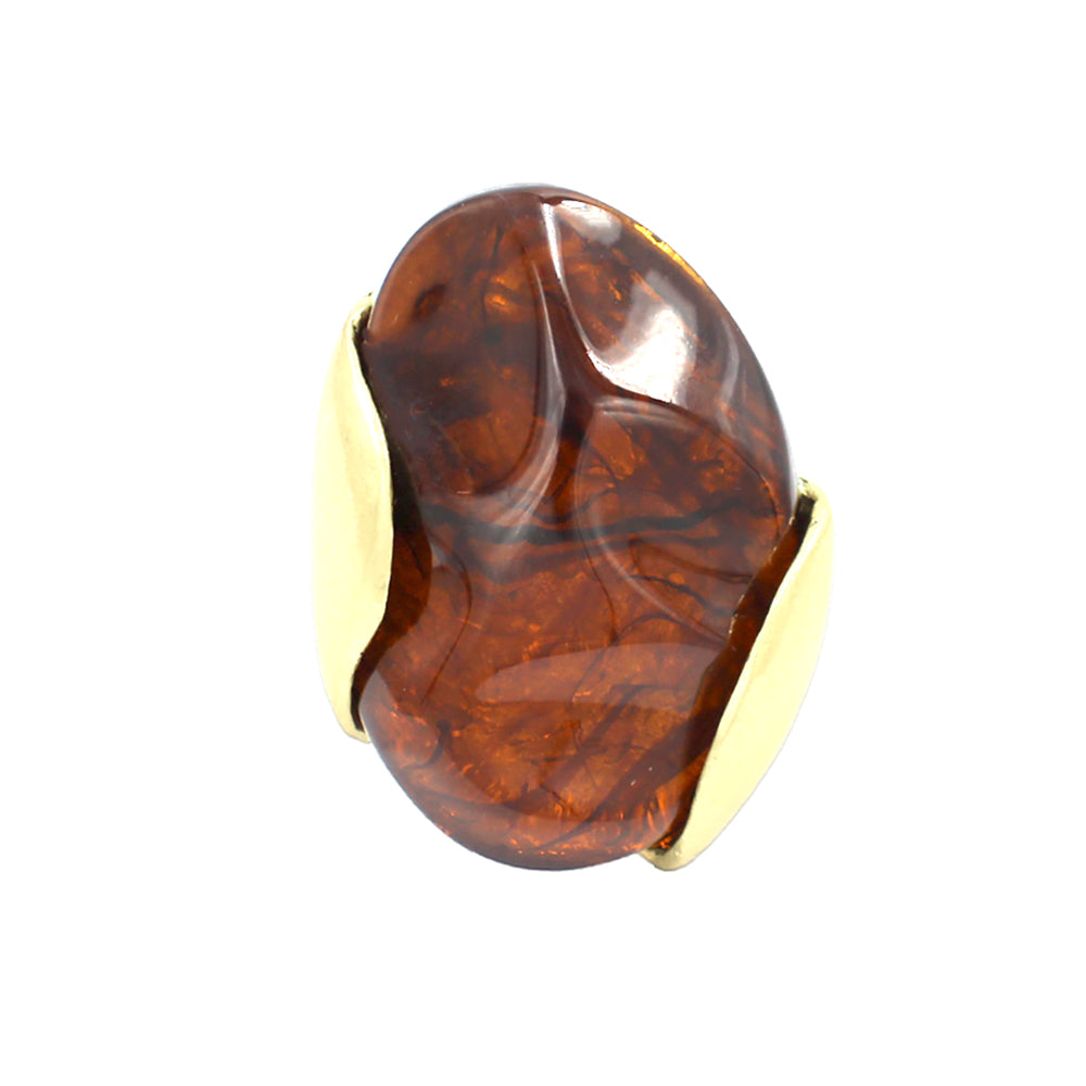 MARZELLE SCULPTED RESIN STATEMENT RING