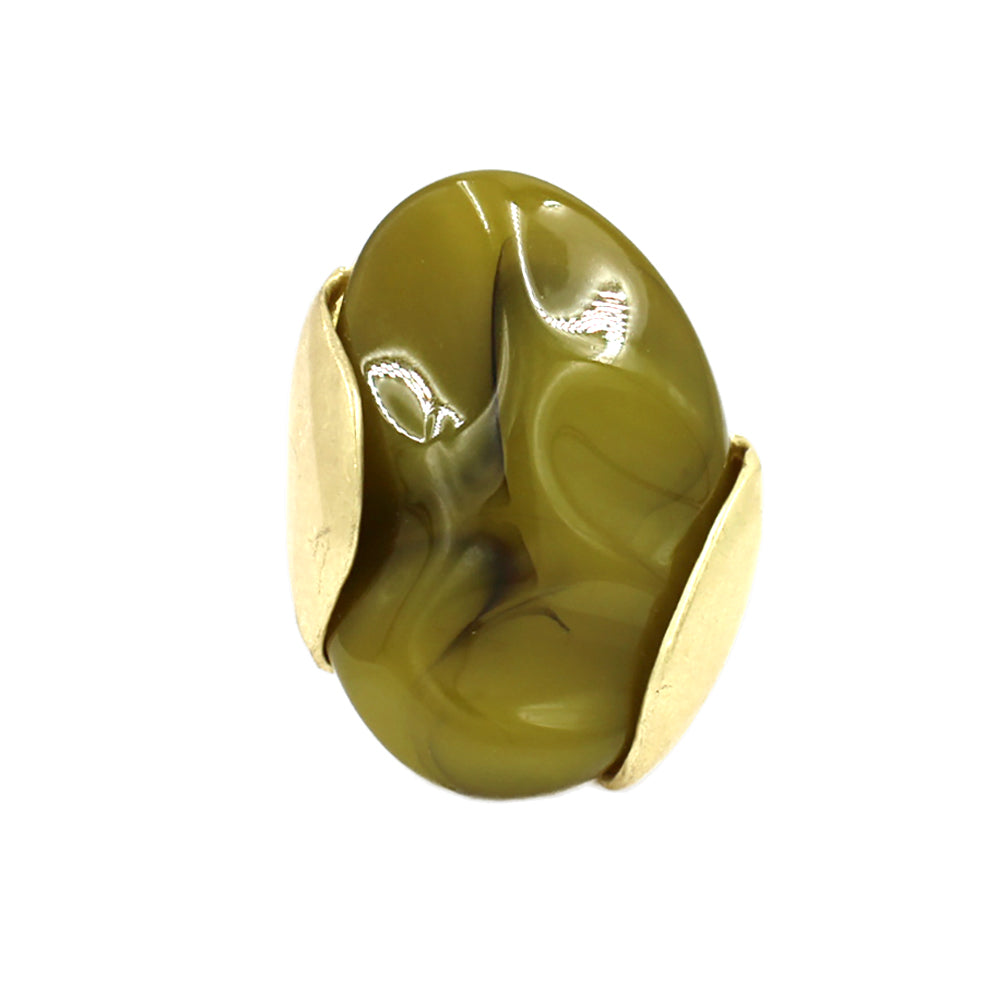 MARZELLE SCULPTED RESIN STATEMENT RING