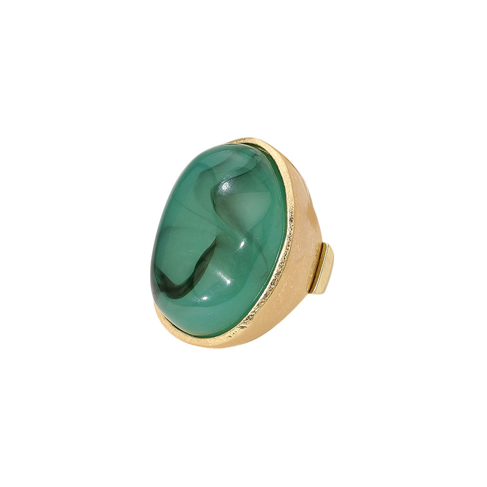 METROPOLITAN OVAL STONE RING