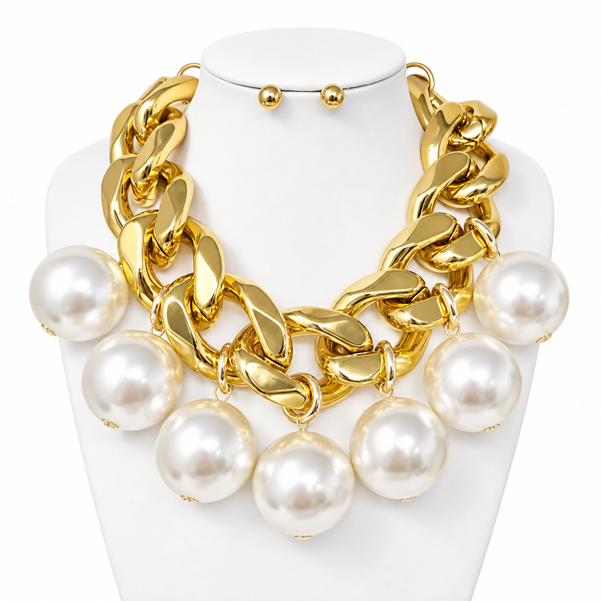 MONACO PEARL DROP NECKLACE SET