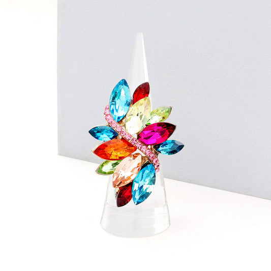 NAYELI MARQUISE CRYSTAL RING