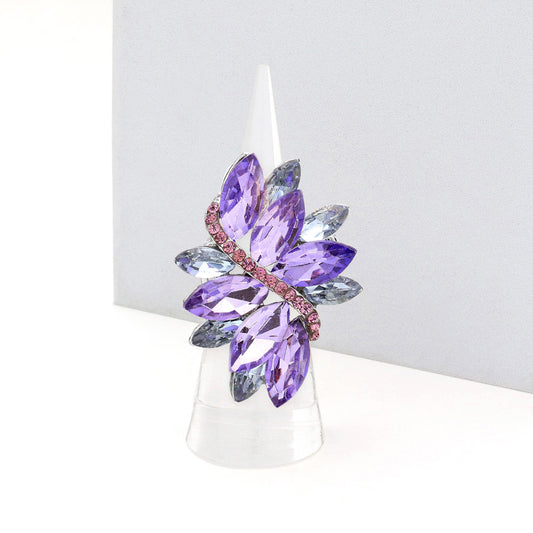 NAYELI MARQUISE CRYSTAL RING