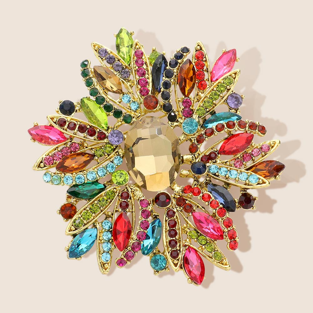 RADIANT STARBURST BROOCH