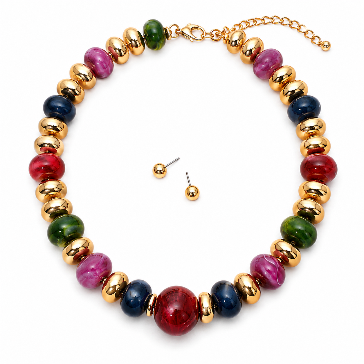 SORAYA JEWEL-TONE NECKLACE SET