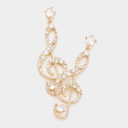 TREBLE CLEF EARRINGS
