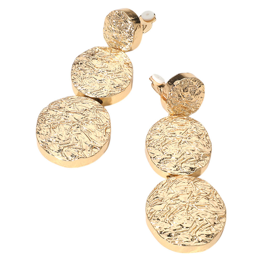 TRIPLE DISK EARRINGS