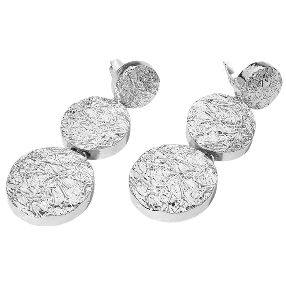 TRIPLE DISK EARRINGS