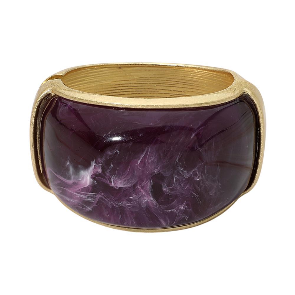 VIOLETTE SCULPTURAL BANGLE