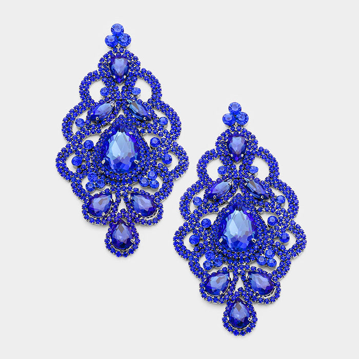 ADELE EARRINGS  - ROYAL BLUE