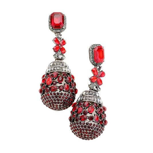 ARLETT EARRINGS - RED/SIAM