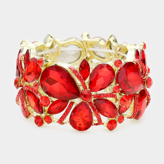 DAHLIA BRACELET - RED