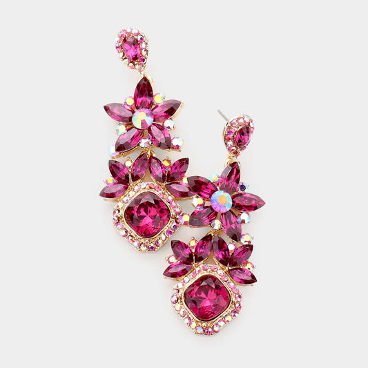 GIENAH EARRINGS - FUCHSIA