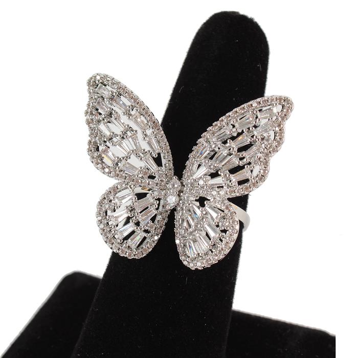 TAMARA BUTTERFLY RING - SILVER