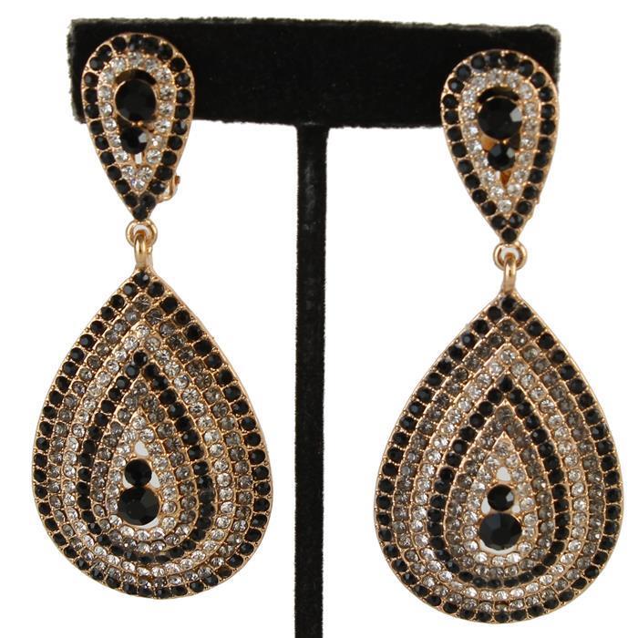 VALERIE EARRINGS - BLACK/GOLD